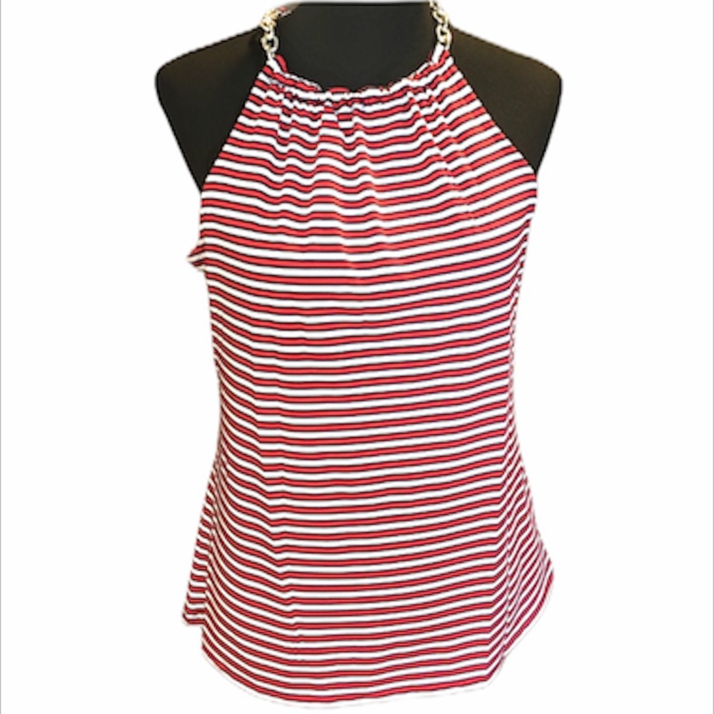 MICHAEL Michael Kors Blouse, Red, White, Blue